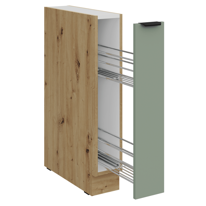 Casa si Gradina - Mobilier - Comode si corpuri - Corpuri bucatarie - Dulapior inferior cu cos extensibil, aquamarine/stejar artisan, ARSANY 15 D CARGO BB - Infinity.ro