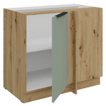Casa si Gradina - Mobilier - Comode si corpuri - Corpuri bucatarie - Dulapior inferior, aquamarine/stejar artisan, ARSANY 105 ND 1F BB - Infinity.ro
