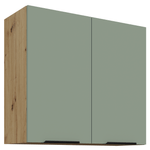 Casa si Gradina - Mobilier - Comode si corpuri - Corpuri bucatarie - Dulapior superior, aquamarine/stejar artisan, ARSANY 80 G-72 2F - Infinity.ro