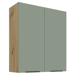 Casa si Gradina - Mobilier - Comode si corpuri - Corpuri bucatarie - Dulapior superior, aquamarine/stejar artisan, ARSANY 80 G-90 2F - Infinity.ro