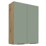 Casa si Gradina - Mobilier - Comode si corpuri - Corpuri bucatarie - Dulapior superior, aquamarine/stejar artisan, ARSANY 80 G-108 2F - Infinity.ro