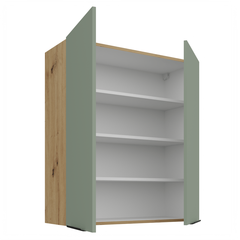 Casa si Gradina - Mobilier - Comode si corpuri - Corpuri bucatarie - Dulapior superior, aquamarine/stejar artisan, ARSANY 80 G-90 2F - Infinity.ro