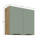 Casa si Gradina - Mobilier - Comode si corpuri - Corpuri bucatarie - Dulapior superior, aquamarine/stejar artisan, ARSANY 80 G-72 2F - Infinity.ro