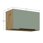 Casa si Gradina - Mobilier - Comode si corpuri - Corpuri bucatarie - Dulapior superior, aquamarine/stejar artisan, ARSANY 60 GU-36 1F - Infinity.ro