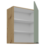Casa si Gradina - Mobilier - Comode si corpuri - Corpuri bucatarie - Dulapior superior, aquamarine/stejar artisan, ARSANY 60 G-72 1F - Infinity.ro