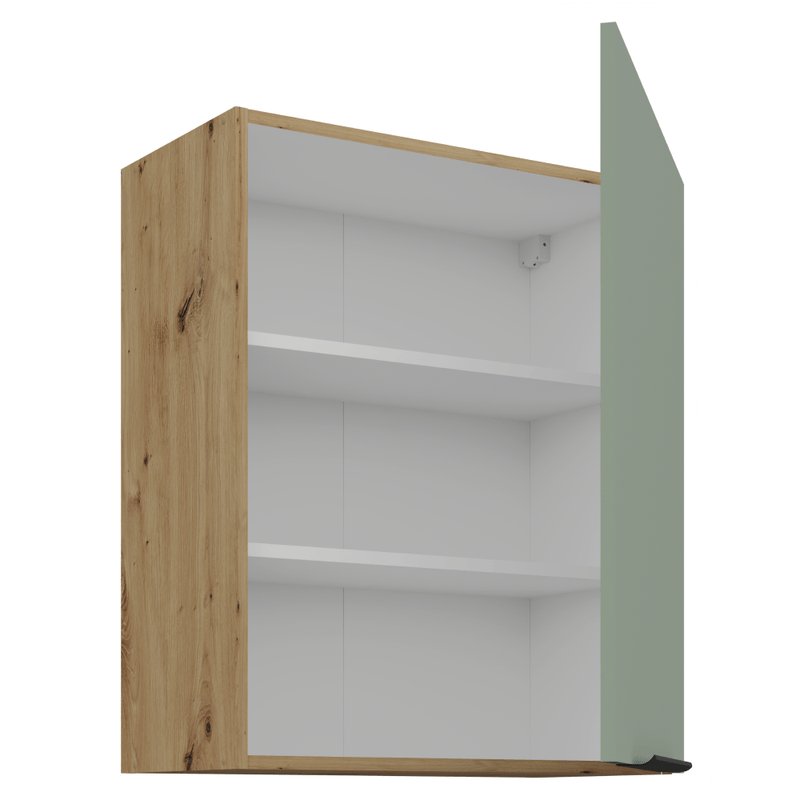 Casa si Gradina - Mobilier - Comode si corpuri - Corpuri bucatarie - Dulapior superior, aquamarine/stejar artisan, ARSANY 60 G-72 1F - Infinity.ro