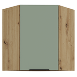 Casa si Gradina - Mobilier - Comode si corpuri - Corpuri bucatarie - Dulapior de colt superior, aquamarine/stejar artisan, ARSANY 60x60 GN-72 1F - Infinity.ro