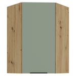 Casa si Gradina - Mobilier - Comode si corpuri - Corpuri bucatarie - Dulapior de colt superior, aquamarine/stejar artisan, ARSANY 60x60 GN-90 1F - Infinity.ro