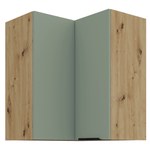 Casa si Gradina - Mobilier - Comode si corpuri - Corpuri bucatarie - Dulapior de colt superior, aquamarine/stejar artisan, ARSANY 60x60 GN-72 2F - Infinity.ro