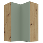 Casa si Gradina - Mobilier - Comode si corpuri - Corpuri bucatarie - Dulapior de colt superior, aquamarine/stejar artisan, ARSANY 60x60 GN-90 2F - Infinity.ro