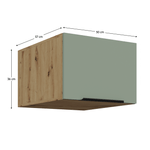 Casa si Gradina - Mobilier - Comode si corpuri - Corpuri bucatarie - Dulapior superior, aquamarine/stejar artisan, ARSANY 50 NAGU-36 1F - Infinity.ro