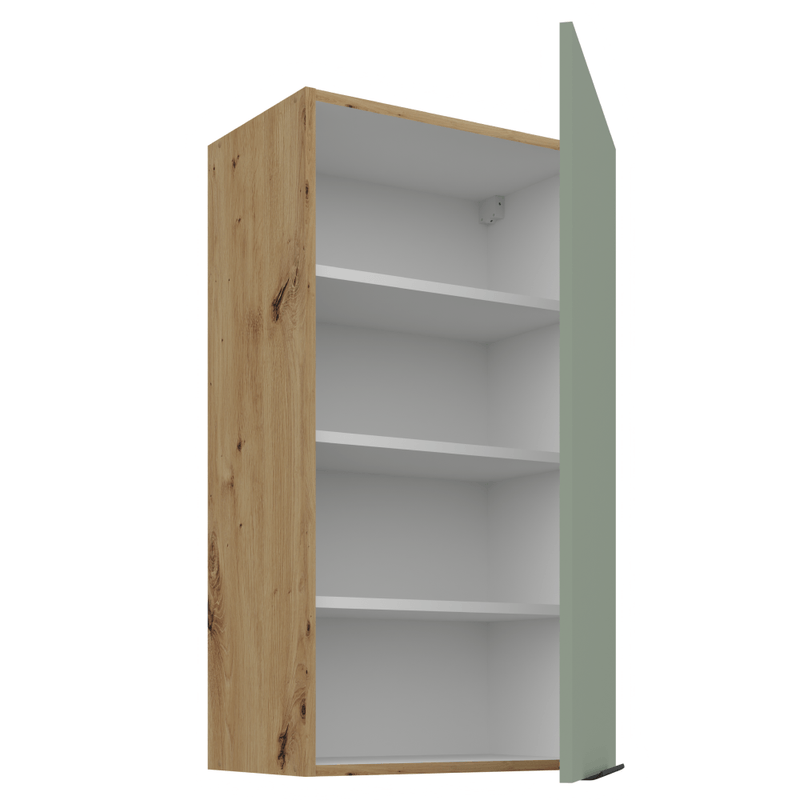 Casa si Gradina - Mobilier - Comode si corpuri - Corpuri bucatarie - Dulapior superior, aquamarine/stejar artisan, ARSANY 50 G-90 1F - Infinity.ro