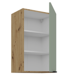 Casa si Gradina - Mobilier - Comode si corpuri - Corpuri bucatarie - Dulapior superior, aquamarine/stejar artisan, ARSANY 45 G-72 1F - Infinity.ro