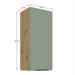 Casa si Gradina - Mobilier - Comode si corpuri - Corpuri bucatarie - Dulapior superior, aquamarine/stejar artisan, ARSANY 40 G-90 1F - Infinity.ro