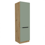 Casa si Gradina - Mobilier - Comode si corpuri - Corpuri bucatarie - Dulapior inalt, aquamarine/stejar artisan, ARSANY 60 DK-210 2F - Infinity.ro