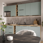 Casa si Gradina - Mobilier - Comode si corpuri - Corpuri bucatarie - Dulapior superior, aquamarine/stejar artisan, ARSANY 40 G-90 1F - Infinity.ro