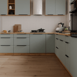 Casa si Gradina - Mobilier - Comode si corpuri - Corpuri bucatarie - Dulapior inalt pentru cuptor si cuptor cu microunde, aquamarine/stejar artisan, ARSANY 60 DPM-210 2F - Infinity.ro