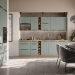 Casa si Gradina - Mobilier - Comode si corpuri - Corpuri bucatarie - Dulapior inalt pentru cuptor incorporabil, aquamarine/stejar artisan, ARSANY 60 DP-210 2F - Infinity.ro