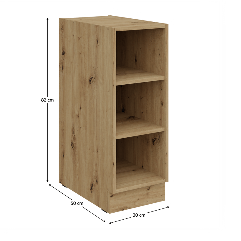 Casa si Gradina - Mobilier - Comode si corpuri - Corpuri bucatarie - Dulapior inferior de colt, stejar artisan, FRISBO/ARSANY 30 D OTW BB - Infinity.ro