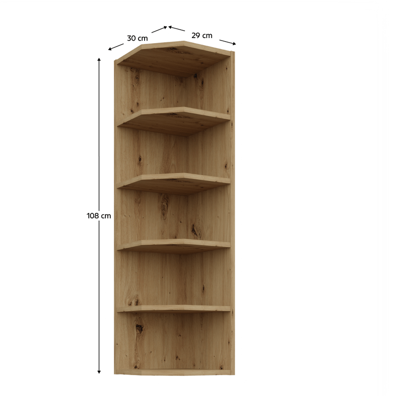 Casa si Gradina - Mobilier - Comode si corpuri - Corpuri bucatarie - Dulapior de colt superior, stejar artisan, FRISBO/ARSANY 30 G-108 ZAK - Infinity.ro