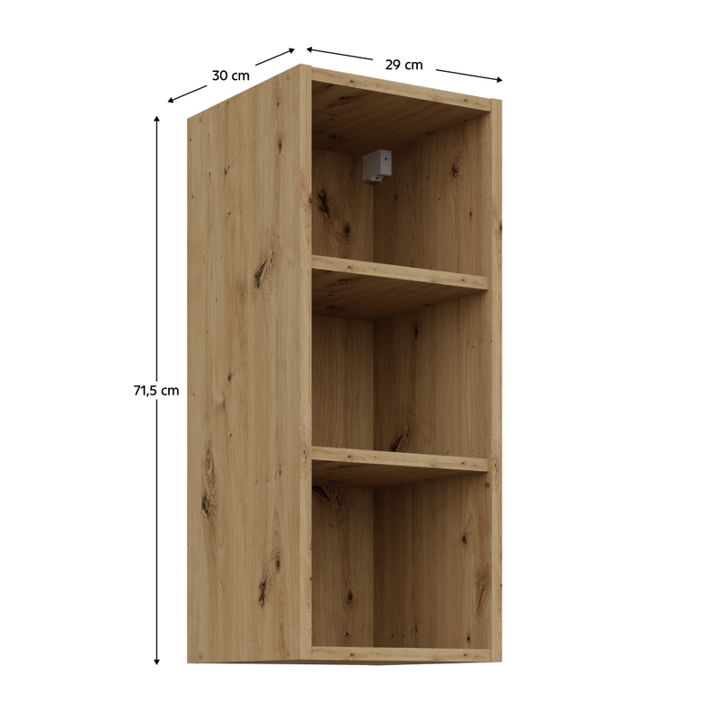 Casa si Gradina - Mobilier - Comode si corpuri - Corpuri bucatarie - Dulapior superior cu polita stejar artisan, FRISBO/ARSANY 30 G-72 OTW - Infinity.ro