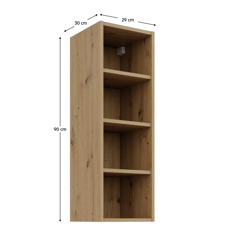 Casa si Gradina - Mobilier - Comode si corpuri - Corpuri bucatarie - Dulapior superior cu polita stejar artisan, FRISBO/ARSANY 30 G-90 OTW - Infinity.ro