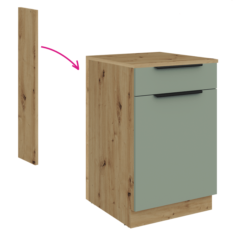 Casa si Gradina - Mobilier - Comode si corpuri - Corpuri bucatarie - Plinta spate, stejar artisan, FRISBO/ARSANY - Infinity.ro