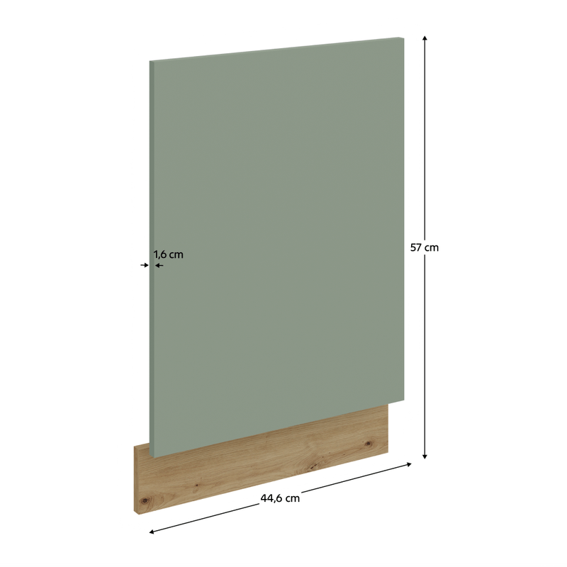 Casa si Gradina - Mobilier - Comode si corpuri - Corpuri bucatarie - Usa pentru masina de spalat vase, aquamarine/stejar artisan, ARSANY ZM 570x446 - Infinity.ro