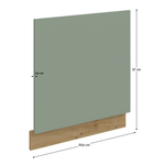 Casa si Gradina - Mobilier - Comode si corpuri - Corpuri bucatarie - Usa pentru masina de spalat vase, aquamarine/stejar artisan, ARSANY ZM 570x596 - Infinity.ro