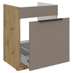 Casa si Gradina - Mobilier - Comode si corpuri - Corpuri bucatarie - Dulapior pentru chiuveta, sandgrau/stejar artisan, FRISBO 60 ZL 1S BB - Infinity.ro