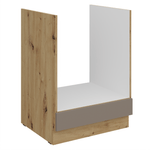 Casa si Gradina - Mobilier - Comode si corpuri - Corpuri bucatarie - Dulapior inferior pentru aragaz incorporabil, sandgrau/stejar artisan, FRISBO 60 D GAZ BB - Infinity.ro