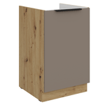 Casa si Gradina - Mobilier - Comode si corpuri - Corpuri bucatarie - Dulapior pentru chiuveta, sandgrau/stejar artisan, FRISBO 50 ZL 1F BB - Infinity.ro