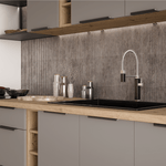Casa si Gradina - Mobilier - Comode si corpuri - Corpuri bucatarie - Dulapior inferior pentru aragaz incorporabil, sandgrau/stejar artisan, FRISBO 60 D GAZ BB - Infinity.ro