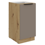 Casa si Gradina - Mobilier - Comode si corpuri - Corpuri bucatarie - Dulapior inferior, sandgrau/stejar artisan, FRISBO 40 D 1F BB - Infinity.ro