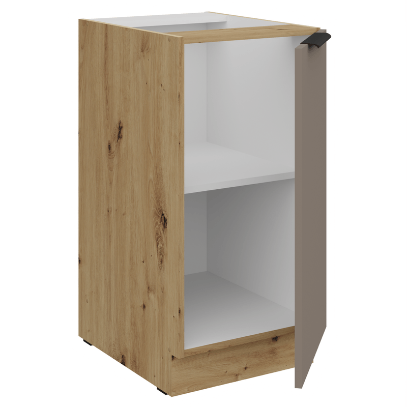 Casa si Gradina - Mobilier - Comode si corpuri - Corpuri bucatarie - Dulapior inferior, sandgrau/stejar artisan, FRISBO 40 D 1F BB - Infinity.ro