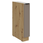 Casa si Gradina - Mobilier - Comode si corpuri - Corpuri bucatarie - Dulapior inferior cu cos extensibil, sandgrau/stejar artisan, FRISBO 15 D CARGO BB - Infinity.ro
