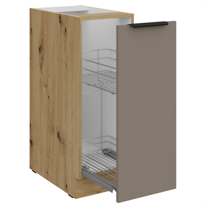 Casa si Gradina - Mobilier - Comode si corpuri - Corpuri bucatarie - Dulapior inferior cu cos extensibil, sandgrau/stejar artisan, FRISBO 30 D CARGO BB - Infinity.ro