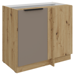 Casa si Gradina - Mobilier - Comode si corpuri - Corpuri bucatarie - Dulapior inferior, sandgrau/stejar artisan, FRISBO 105 ND 1F BB - Infinity.ro