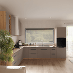 Casa si Gradina - Mobilier - Comode si corpuri - Corpuri bucatarie - Dulapior inferior, sandgrau/stejar artisan, FRISBO 40 D 3S BB - Infinity.ro