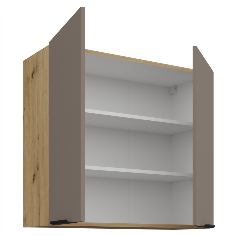 Casa si Gradina - Mobilier - Comode si corpuri - Corpuri bucatarie - Dulapior superior, sandgrau/stejar artisan, FRISBO 80 G-72 2F - Infinity.ro