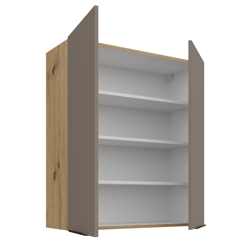 Casa si Gradina - Mobilier - Comode si corpuri - Corpuri bucatarie - Dulapior superior, sandgrau/stejar artisan, FRISBO 80 G-90 2F - Infinity.ro