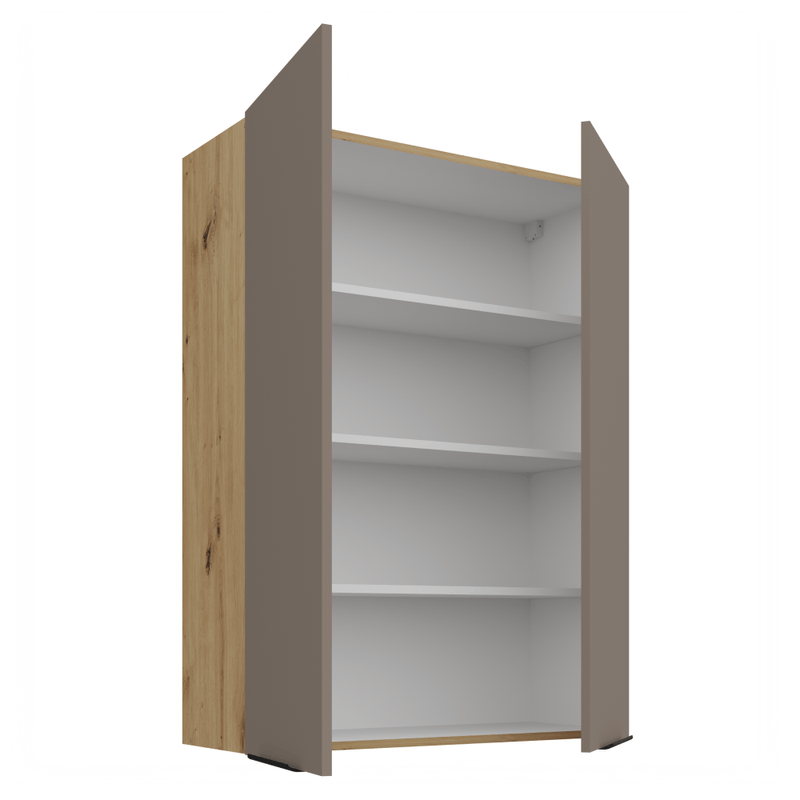 Casa si Gradina - Mobilier - Comode si corpuri - Corpuri bucatarie - Dulapior superior, sandgrau/stejar artisan, FRISBO 80 G-108 2F - Infinity.ro