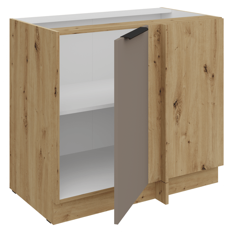Casa si Gradina - Mobilier - Comode si corpuri - Corpuri bucatarie - Dulapior inferior, sandgrau/stejar artisan, FRISBO 105 ND 1F BB - Infinity.ro