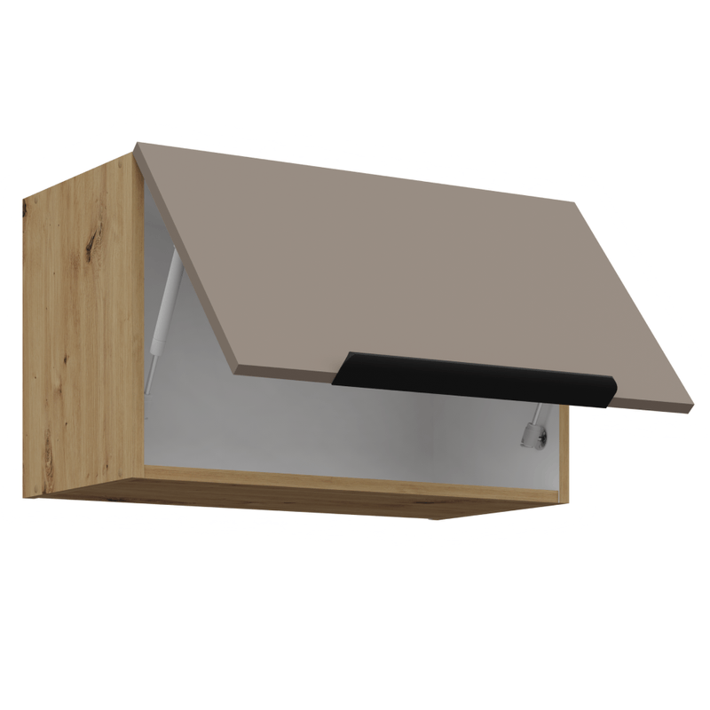 Casa si Gradina - Mobilier - Comode si corpuri - Corpuri bucatarie - Dulapior superior, sandgrau/stejar artisan, FRISBO 60 GU-36 1F - Infinity.ro