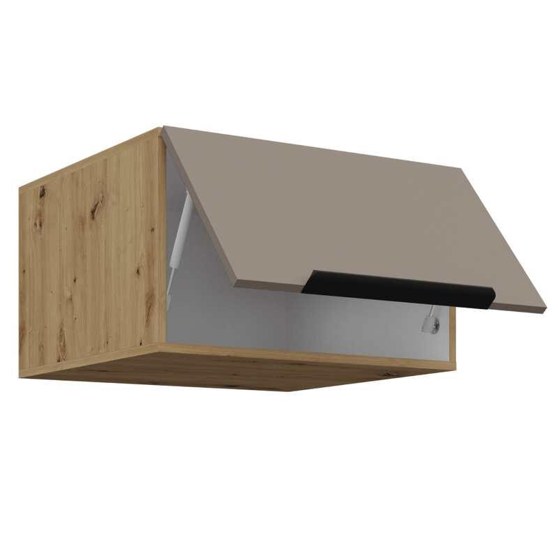 Casa si Gradina - Mobilier - Comode si corpuri - Corpuri bucatarie - Dulapior superior, sandgrau/stejar artisan, FRISBO 60 NAGU-36 1F - Infinity.ro