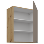 Casa si Gradina - Mobilier - Comode si corpuri - Corpuri bucatarie - Dulapior superior, sandgrau/stejar artisan, FRISBO 60 G-72 1F - Infinity.ro