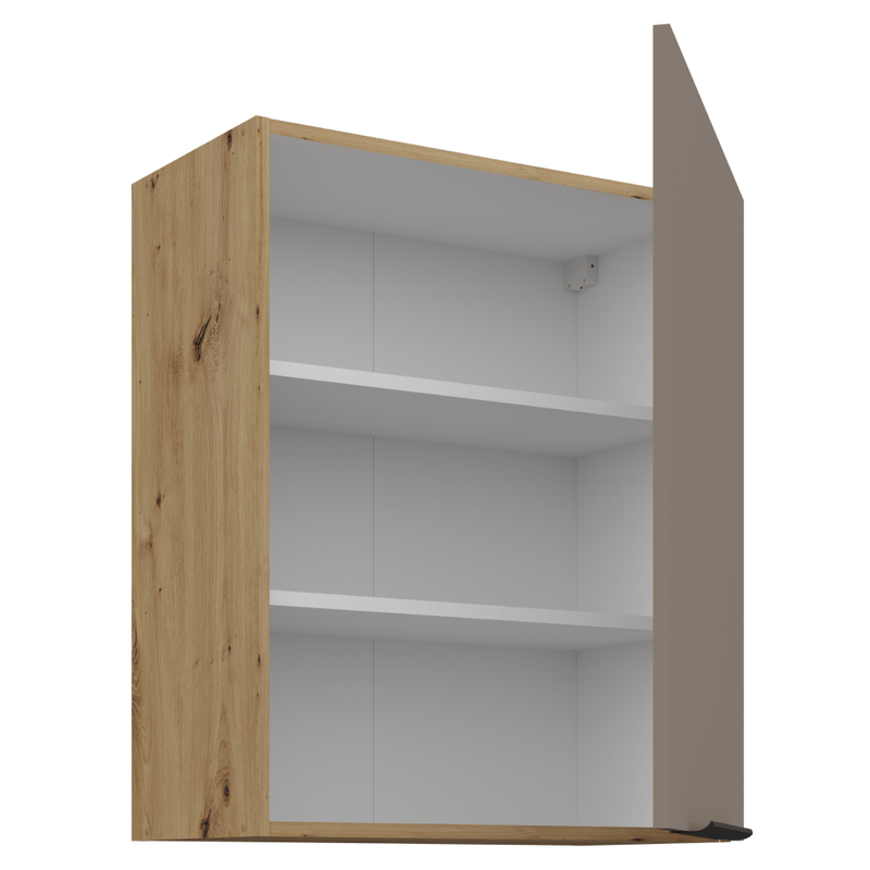 Casa si Gradina - Mobilier - Comode si corpuri - Corpuri bucatarie - Dulapior superior, sandgrau/stejar artisan, FRISBO 60 G-72 1F - Infinity.ro