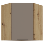 Casa si Gradina - Mobilier - Comode si corpuri - Corpuri bucatarie - Dulapior de colt superior, sandgrau/stejar artisan, FRISBO 60x60 GN-72 1F - Infinity.ro