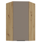 Casa si Gradina - Mobilier - Comode si corpuri - Corpuri bucatarie - Dulapior de colt superior, sandgrau/stejar artisan, FRISBO 60x60 GN-108 1F - Infinity.ro