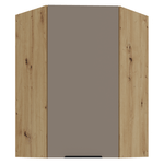 Casa si Gradina - Mobilier - Comode si corpuri - Corpuri bucatarie - Dulapior de colt superior, sandgrau/stejar artisan, FRISBO 60x60 GN-90 1F - Infinity.ro